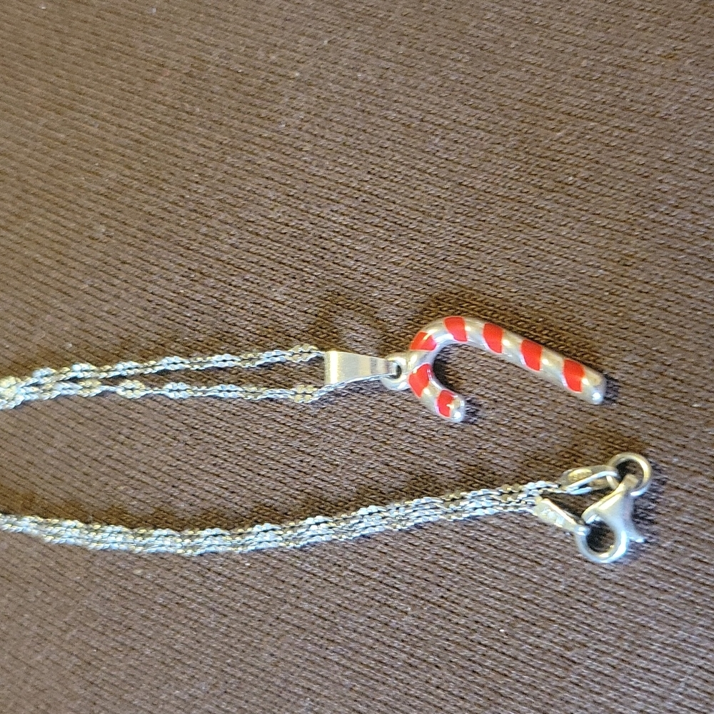 Candy cane necklace